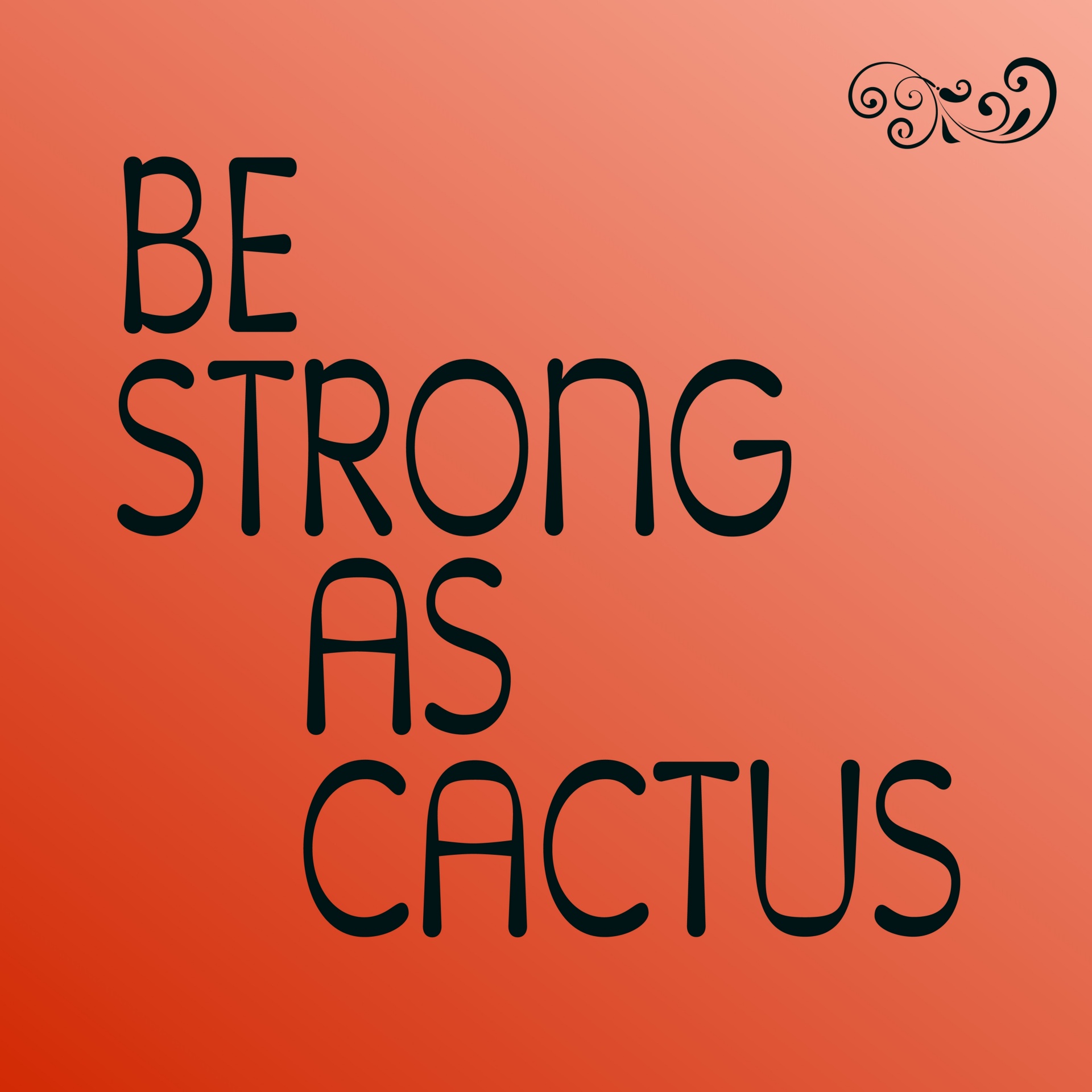 Wees sterk als cactus