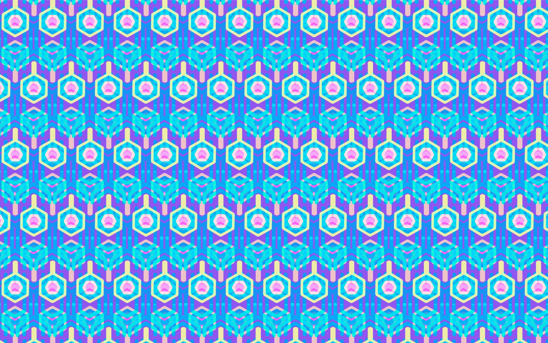 Blauer bunter Hexagonhintergrund