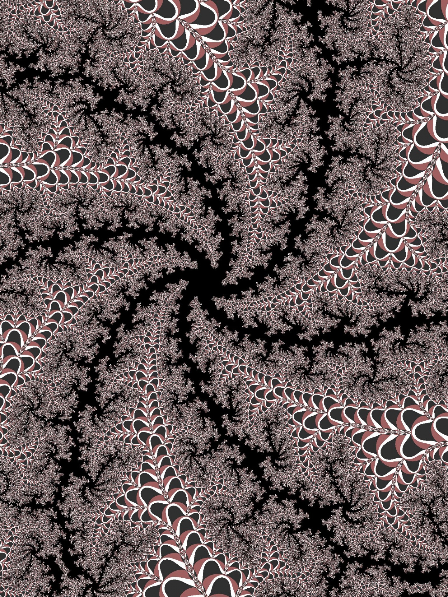 Bruine fractal spiraal