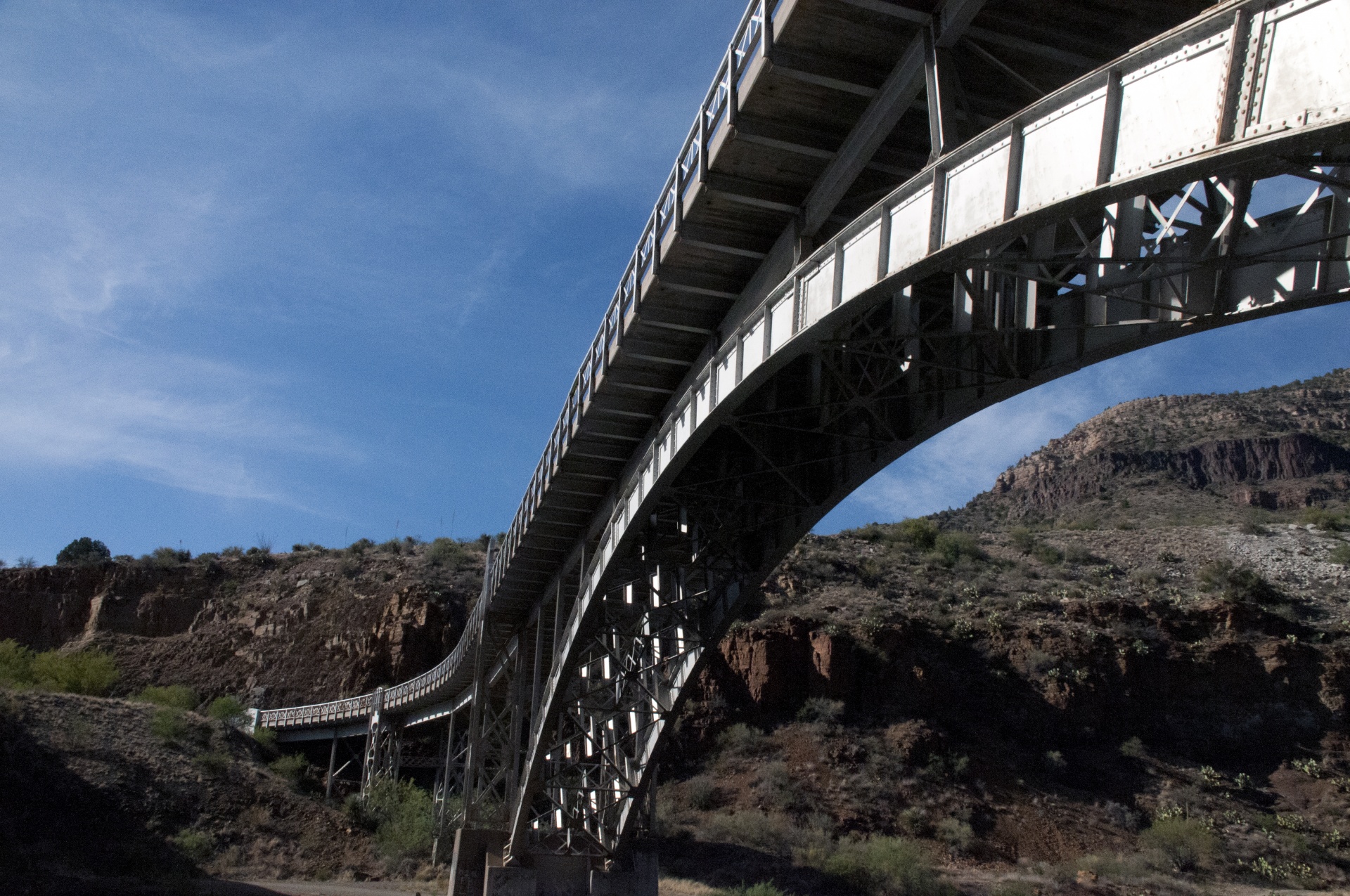 Canyon en brug in Arizona