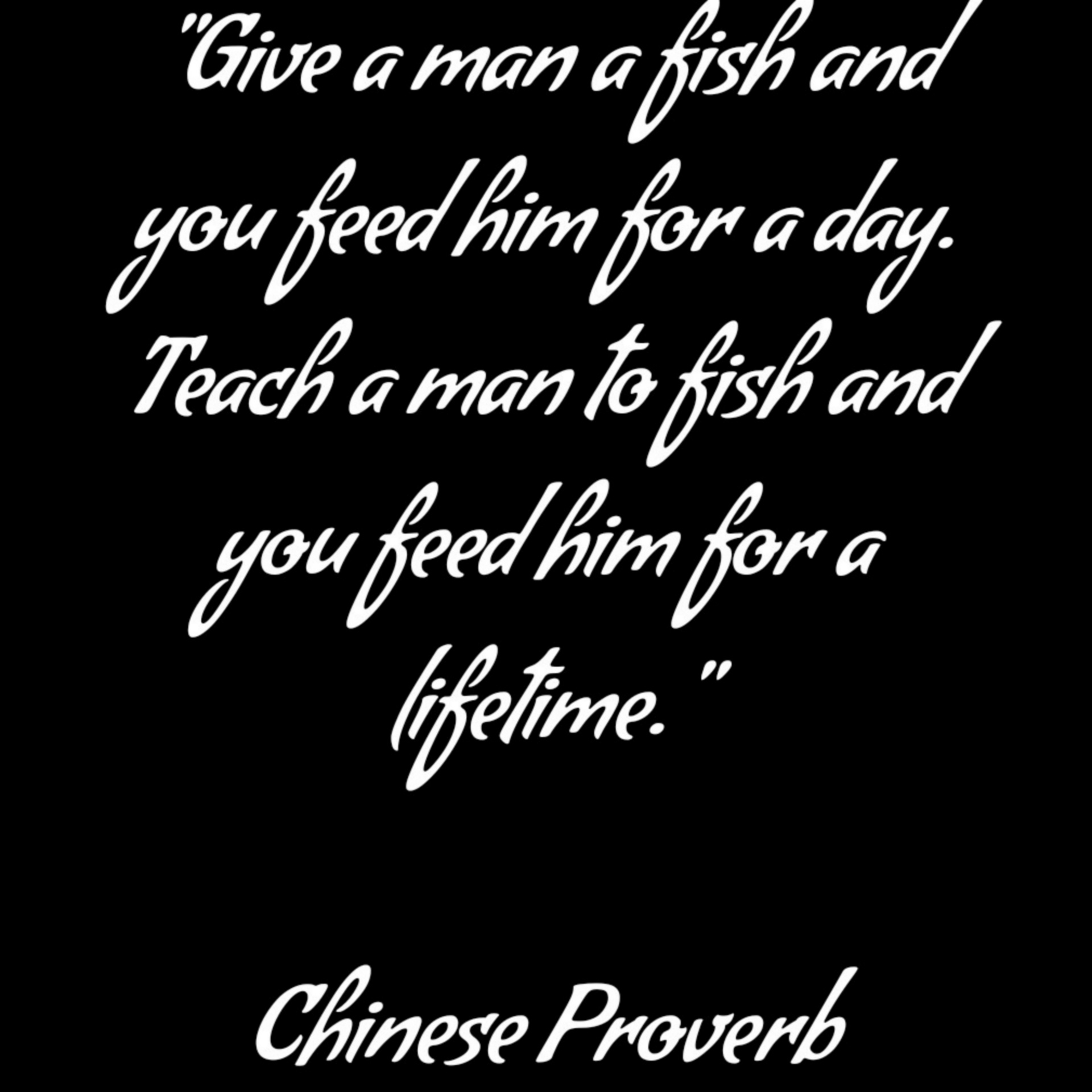 Chinees gezegde op vis