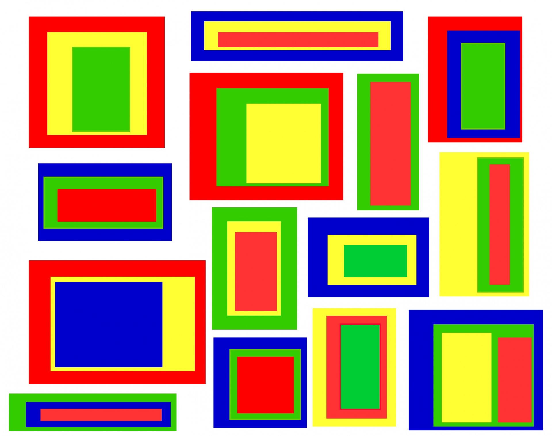 Kleurrijke blokvierkanten