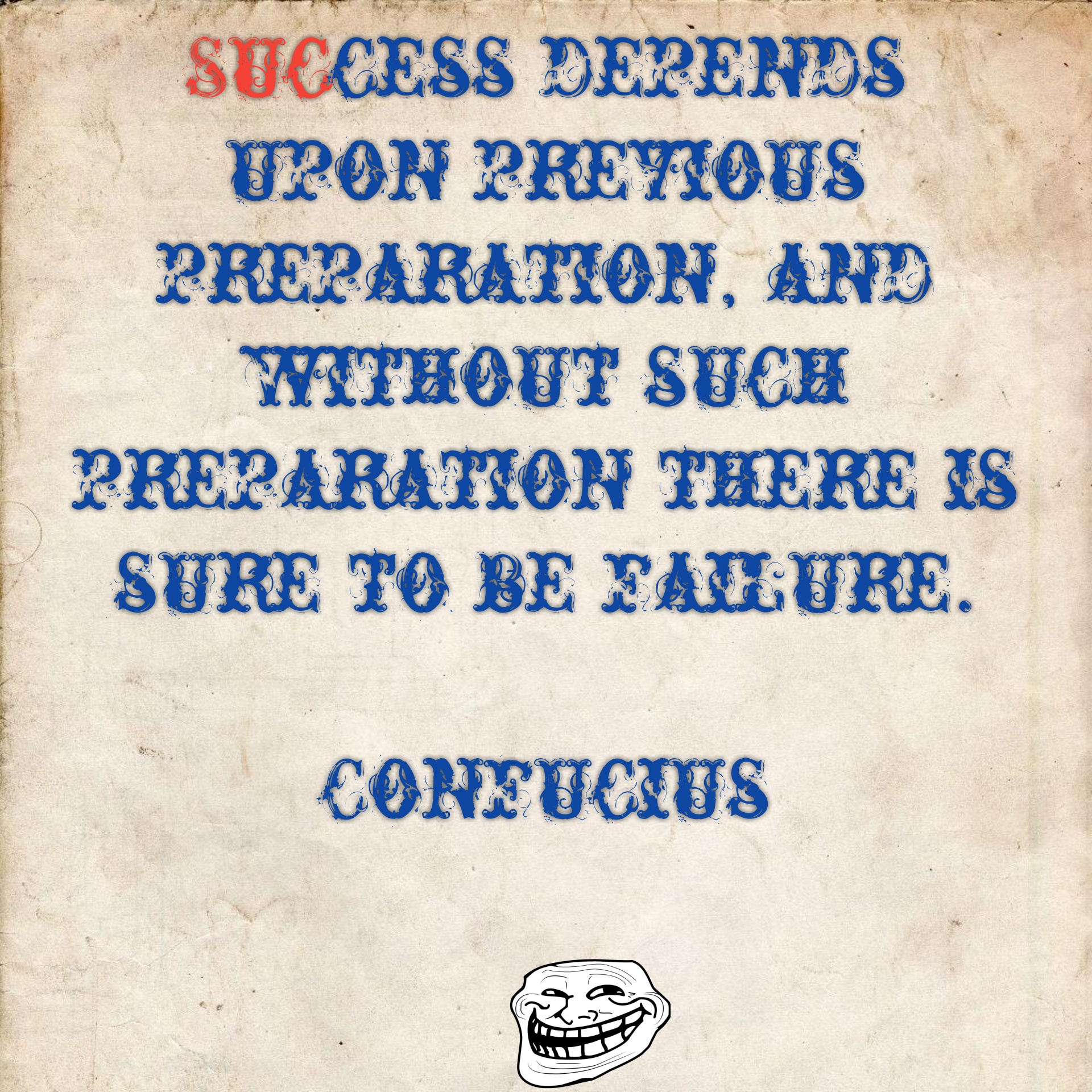 Confucius op succes