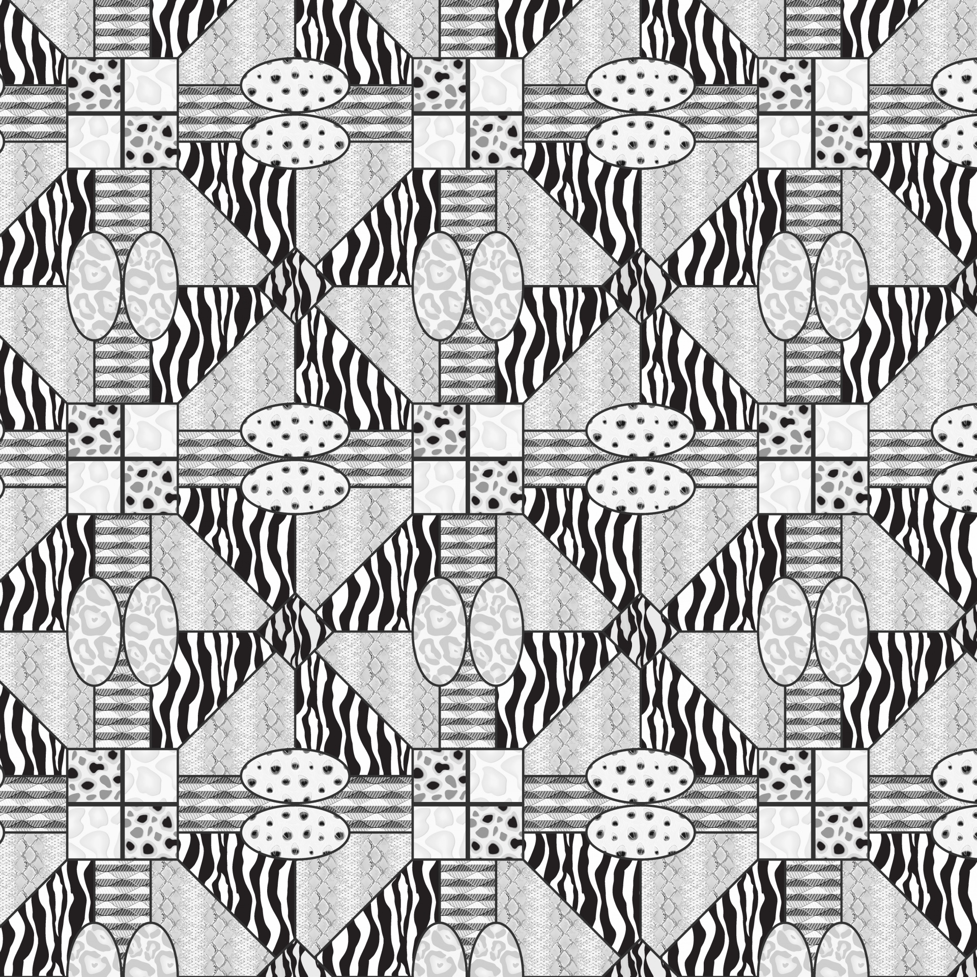 Gedecoreerd zwart wit patroon