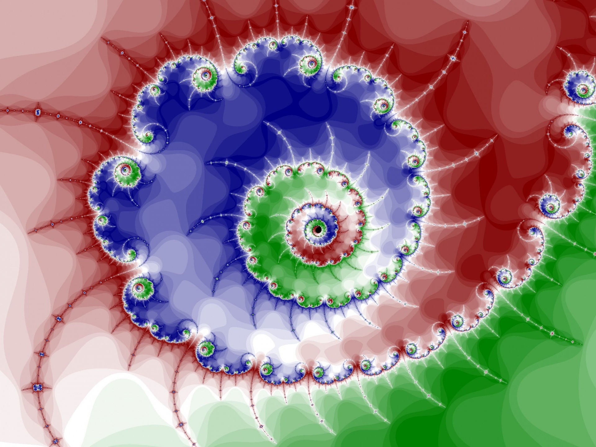 Decoratieve fractal spiraal