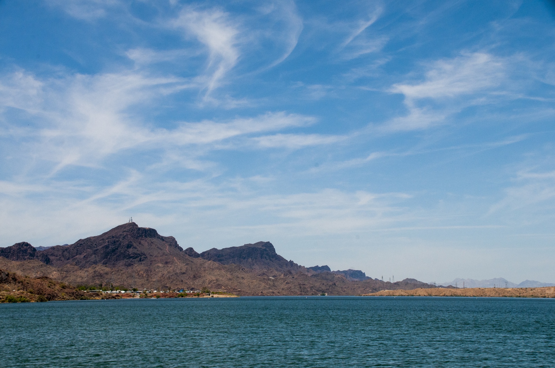 Desert Lake landschap