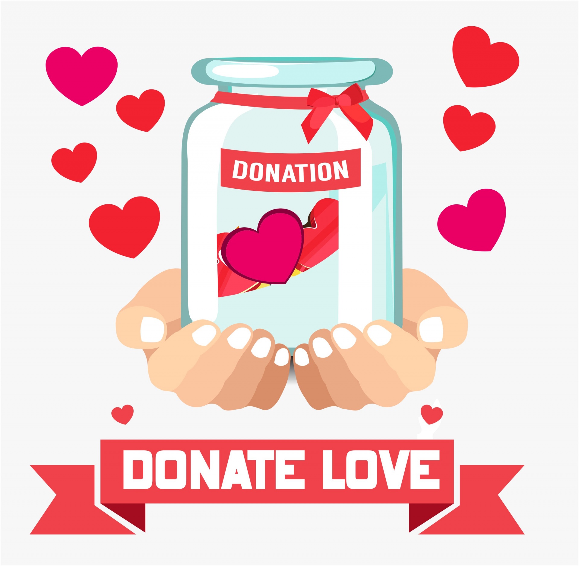 Doneer Liefde om liefdadigheid te bereik