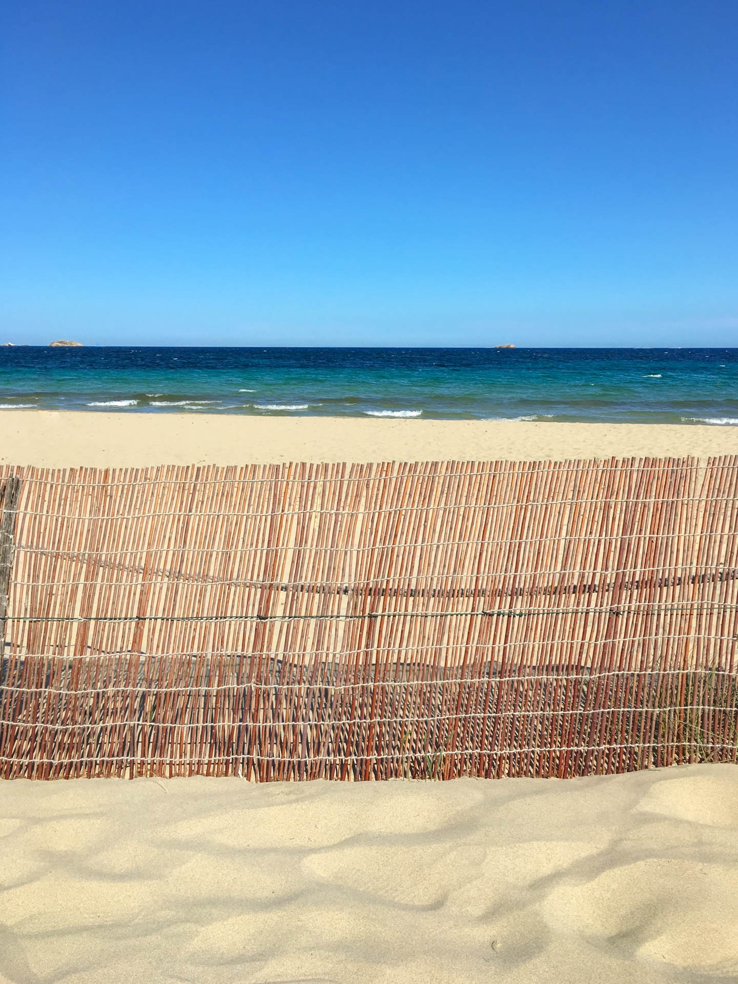 在海滩上的篱笆