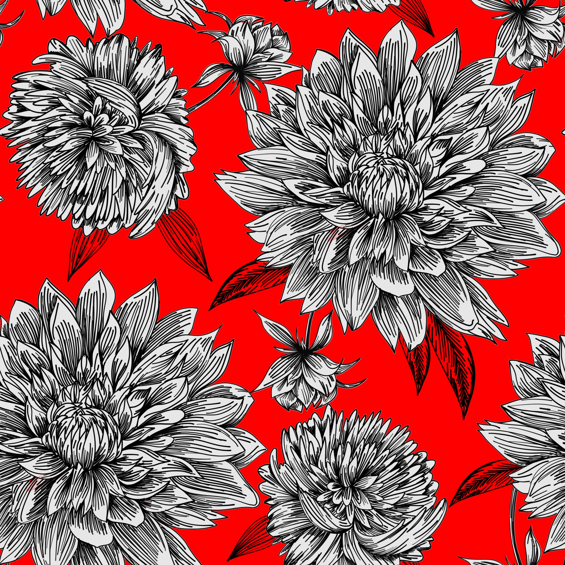 Bloemen patroon ontwerp illustratie