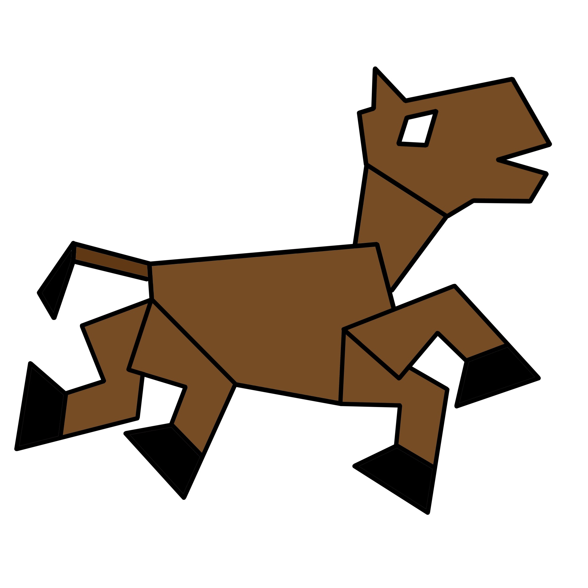 Galopperend paard
