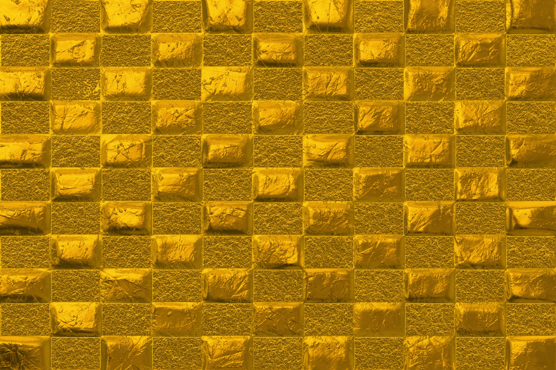 Gouden bakstenen muur