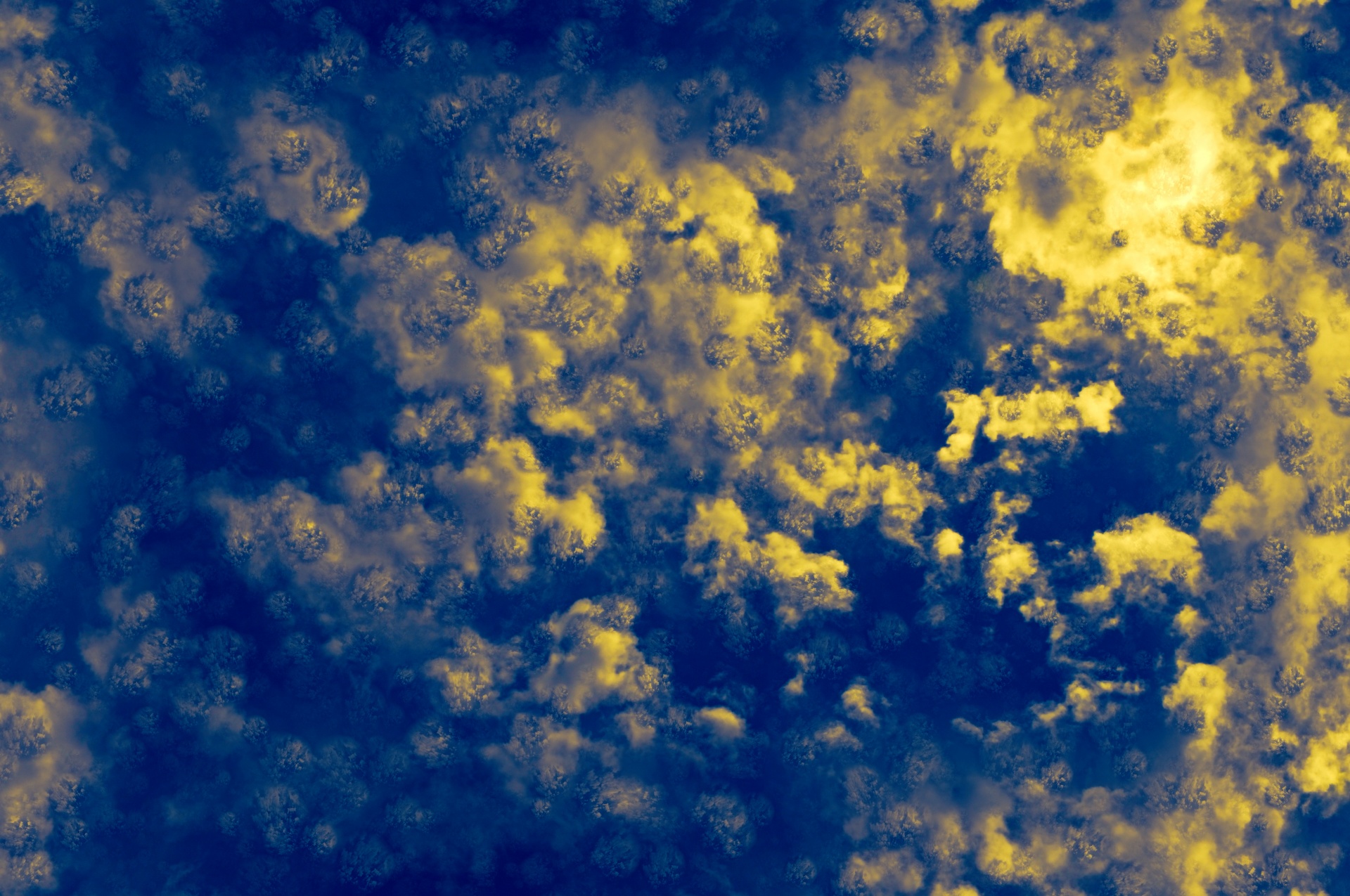 金色的云朵背景