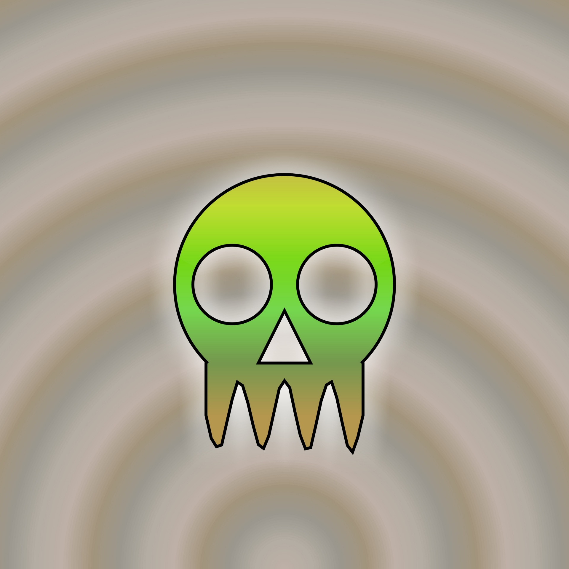 Groene schedel 3
