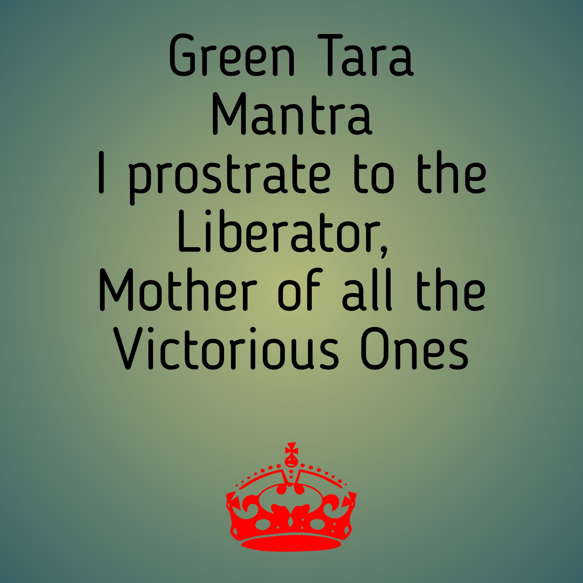 Groene Tara-mantra
