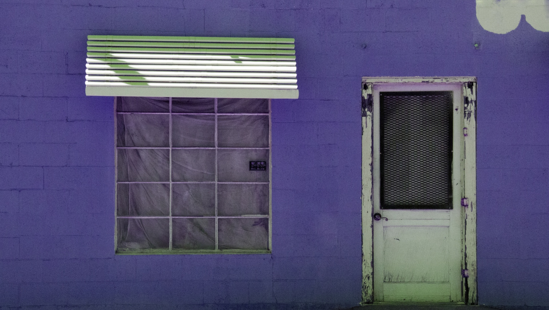Grunge Window And Door Purple