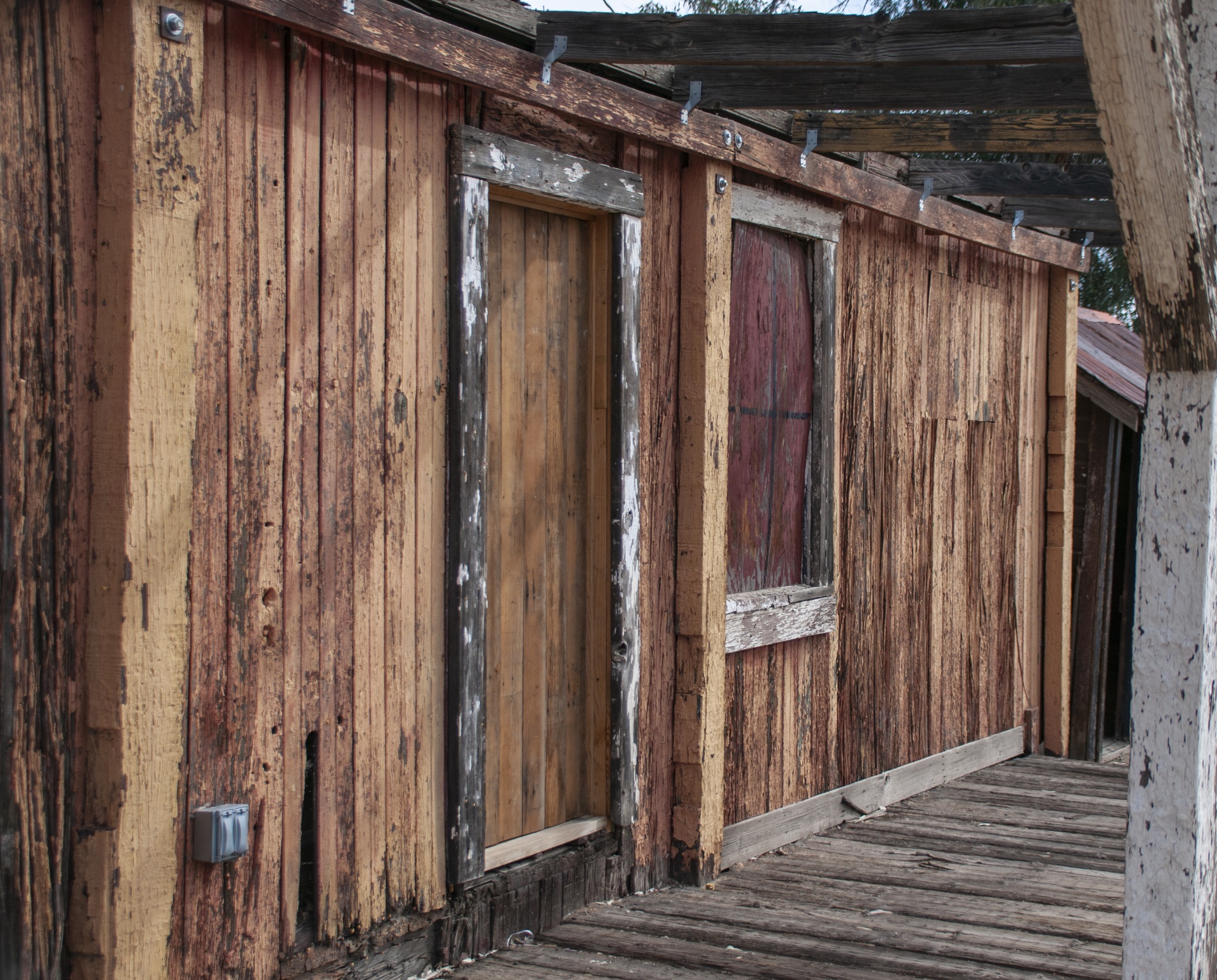 Grunge houten hut