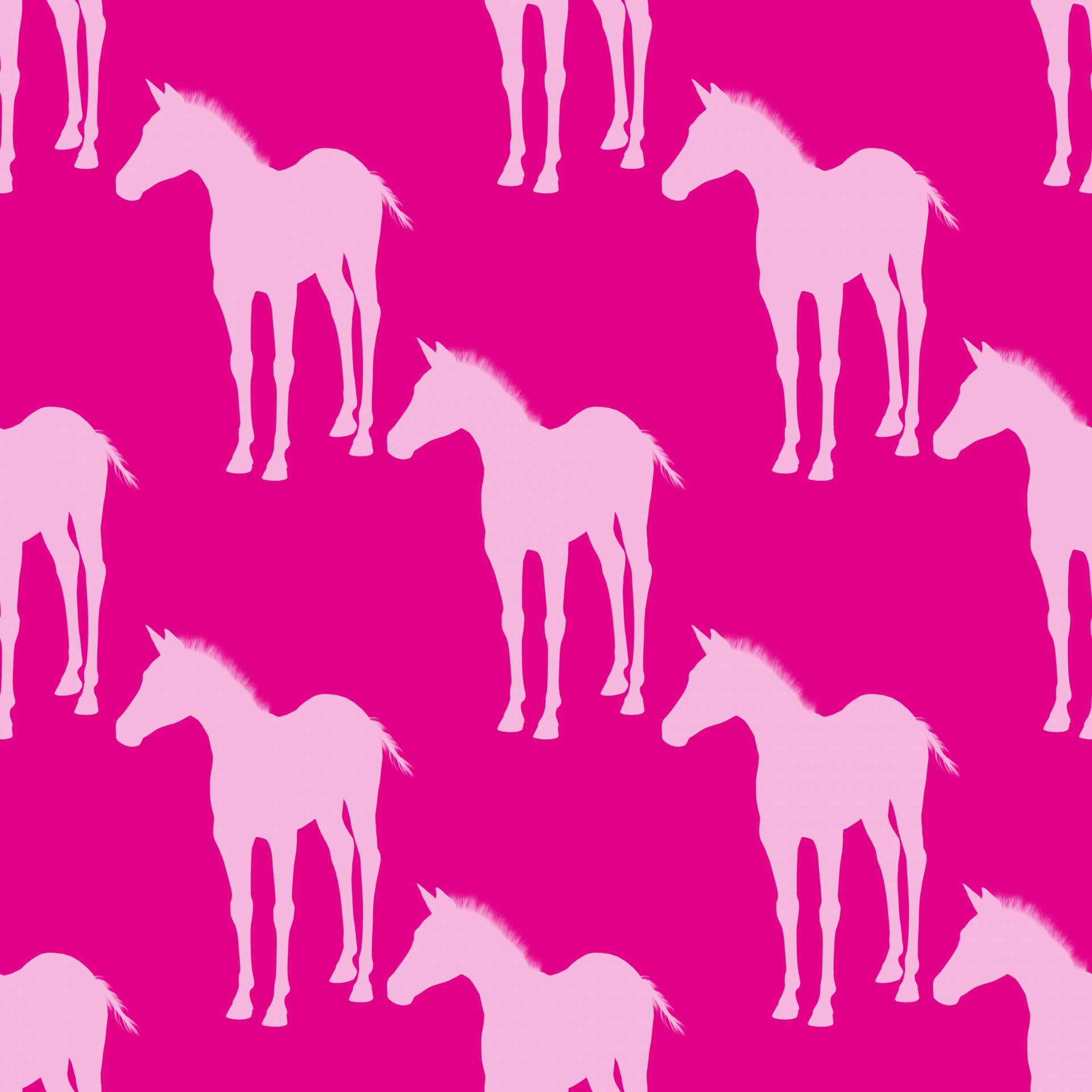Paard achtergrondbehang Roze