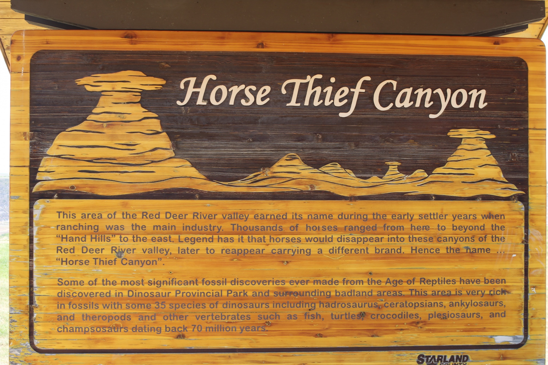 Horse Thief Canyon Sign