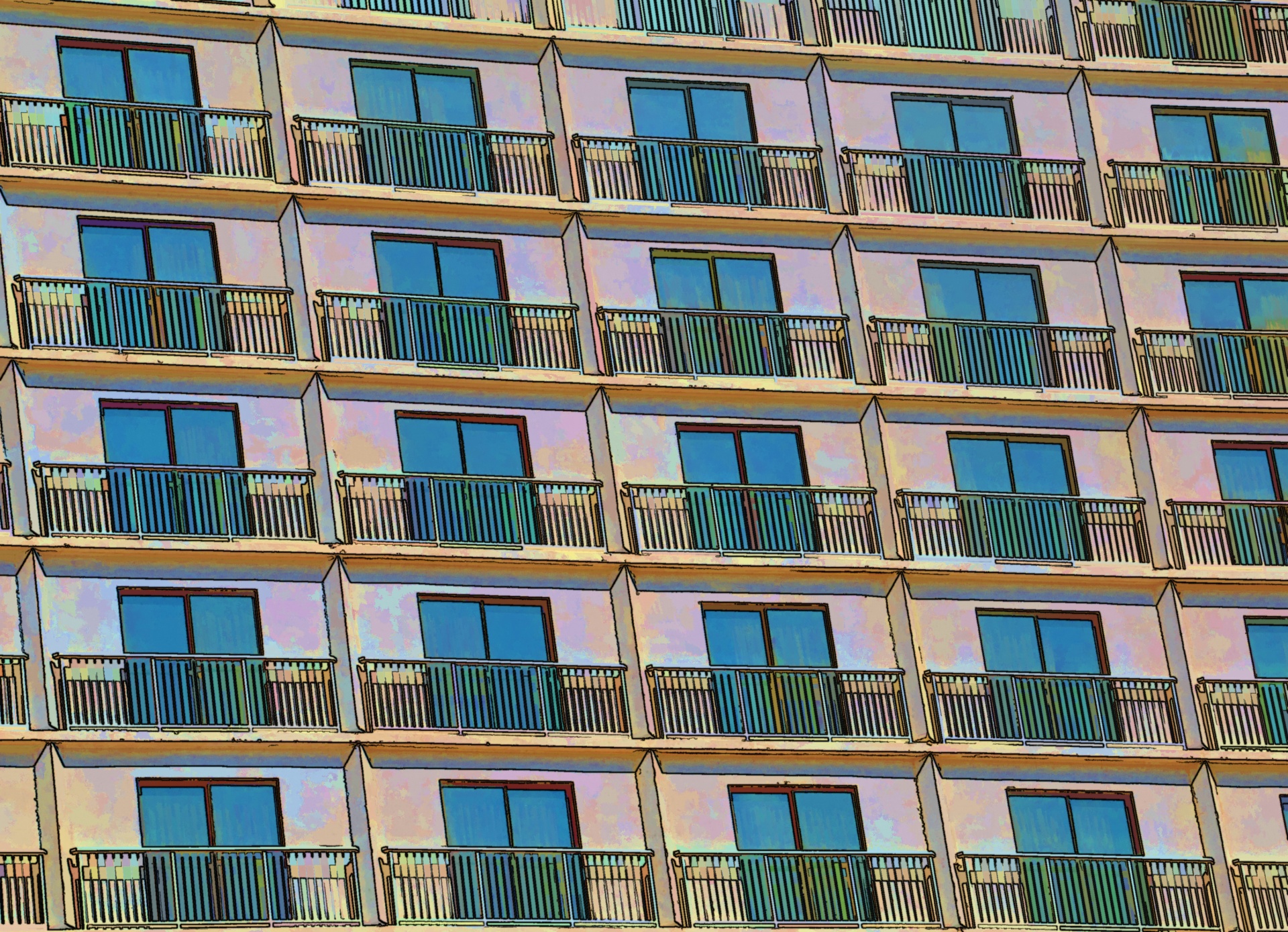 Hotel Windows Achtergrond Blauw