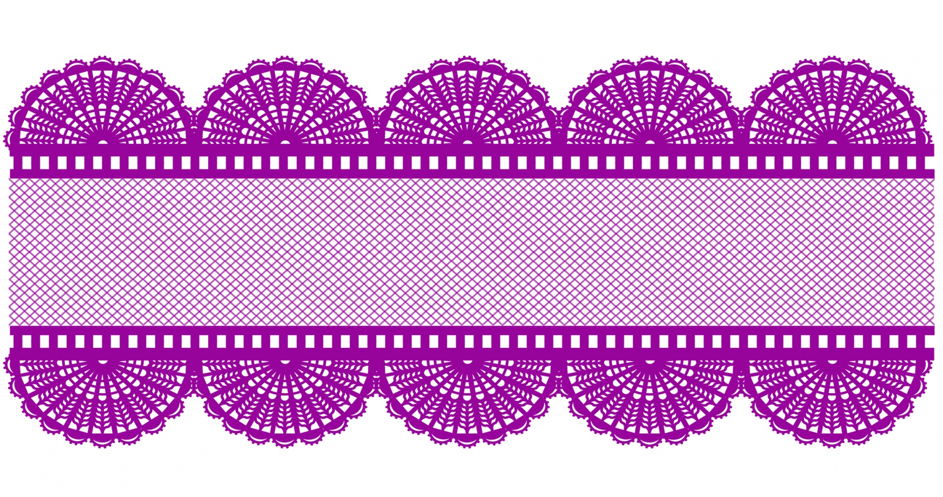 Lace Border Purple