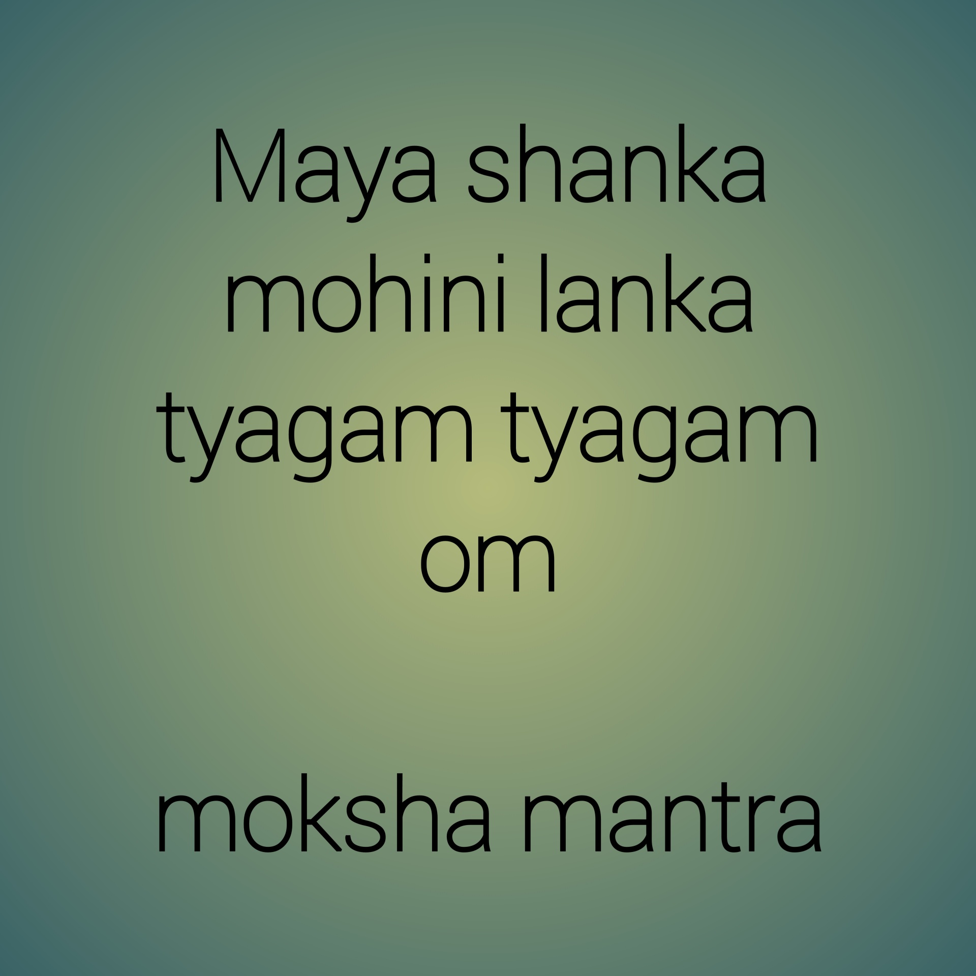Maya shanka mantra