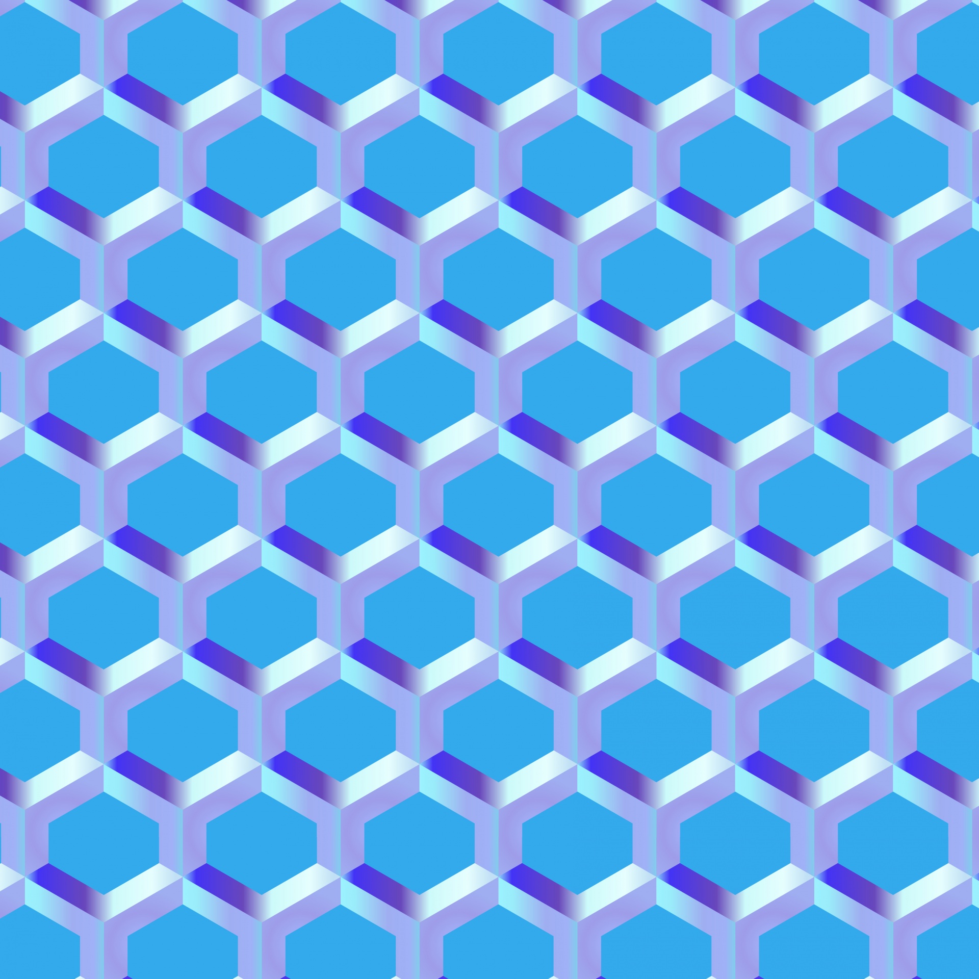 Metalen blauwe geometrische textuur