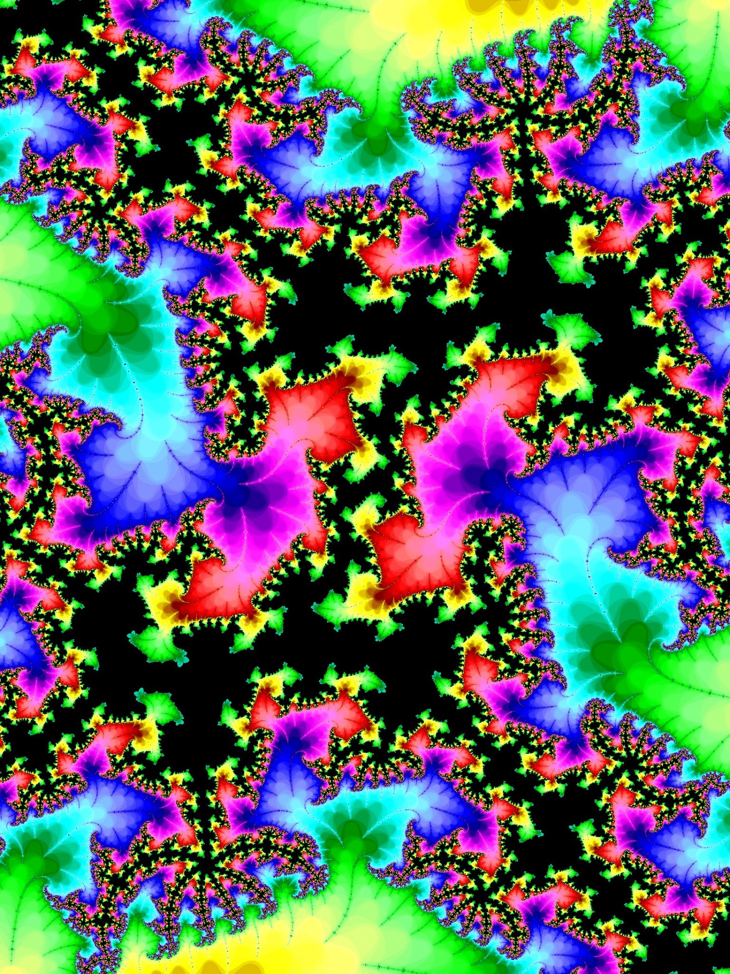 Motley fractale patroon