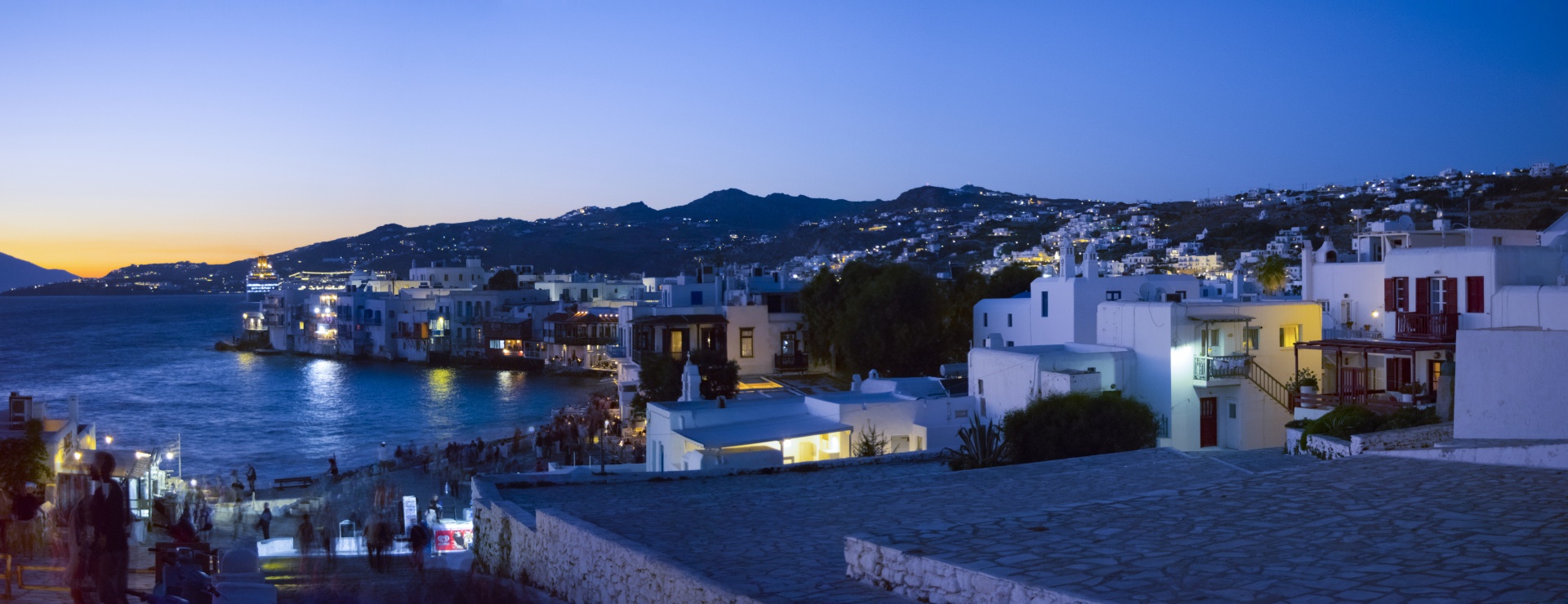 米科诺斯，希腊全景之夜