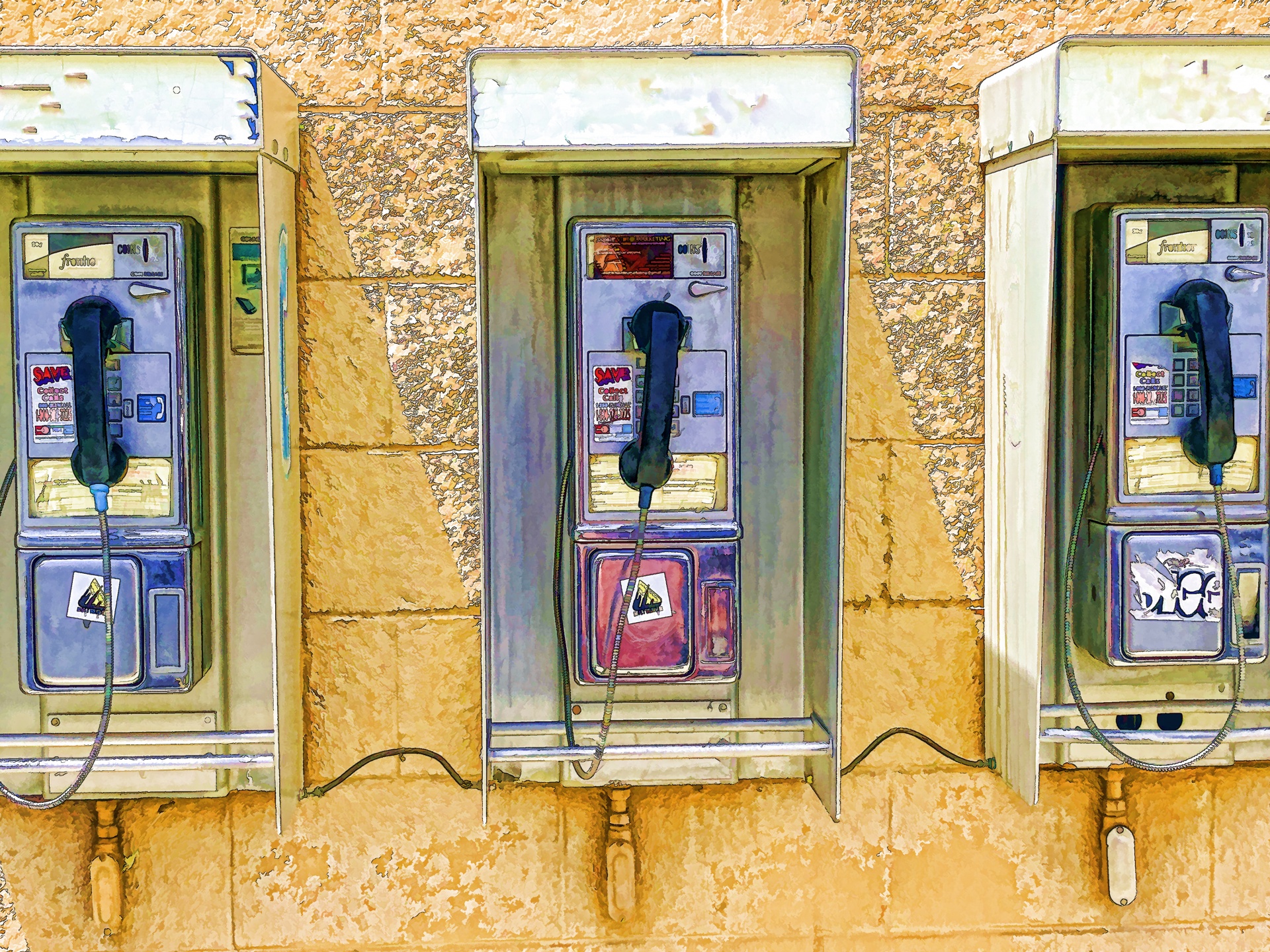旧式电话亭