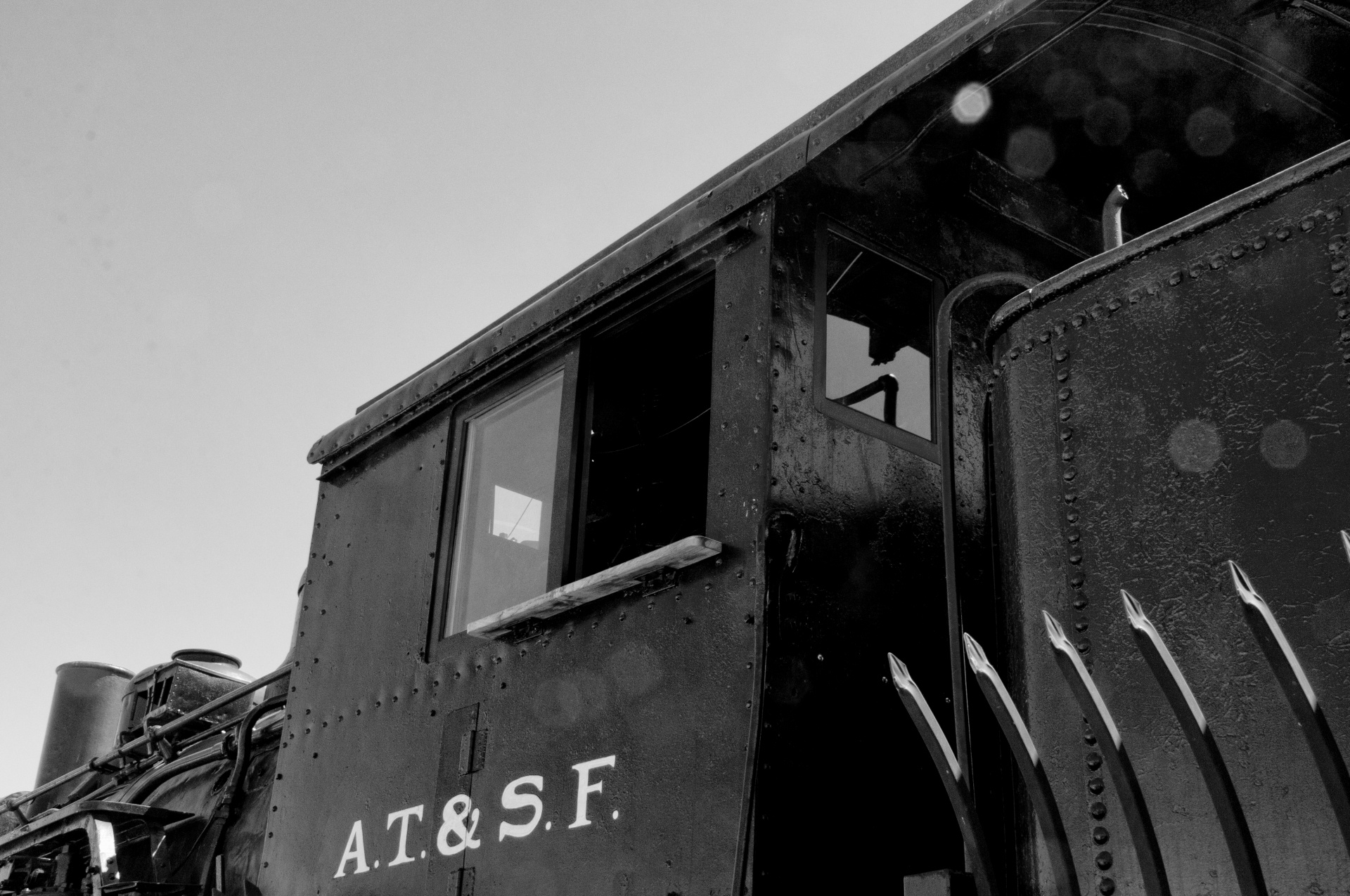 Oude locomotief trein