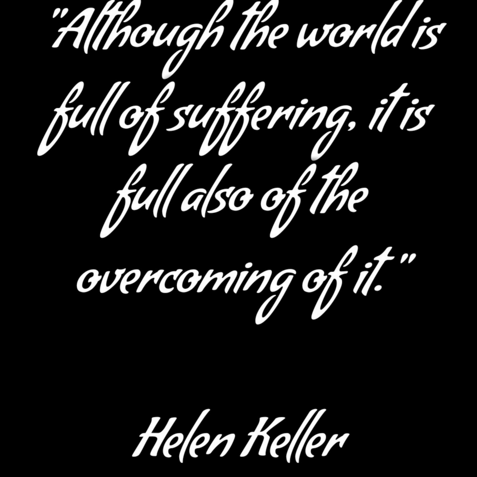 Op lijden door Helen Keller