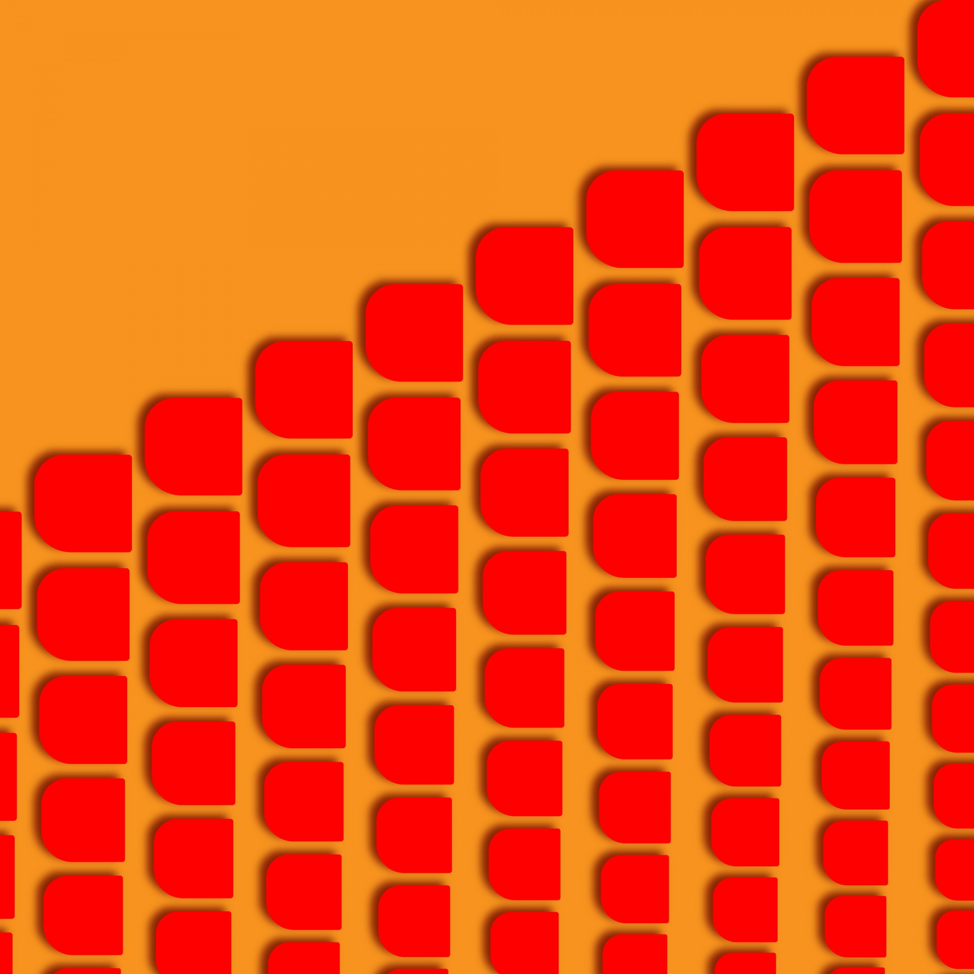 Oranje geometrische achtergrond