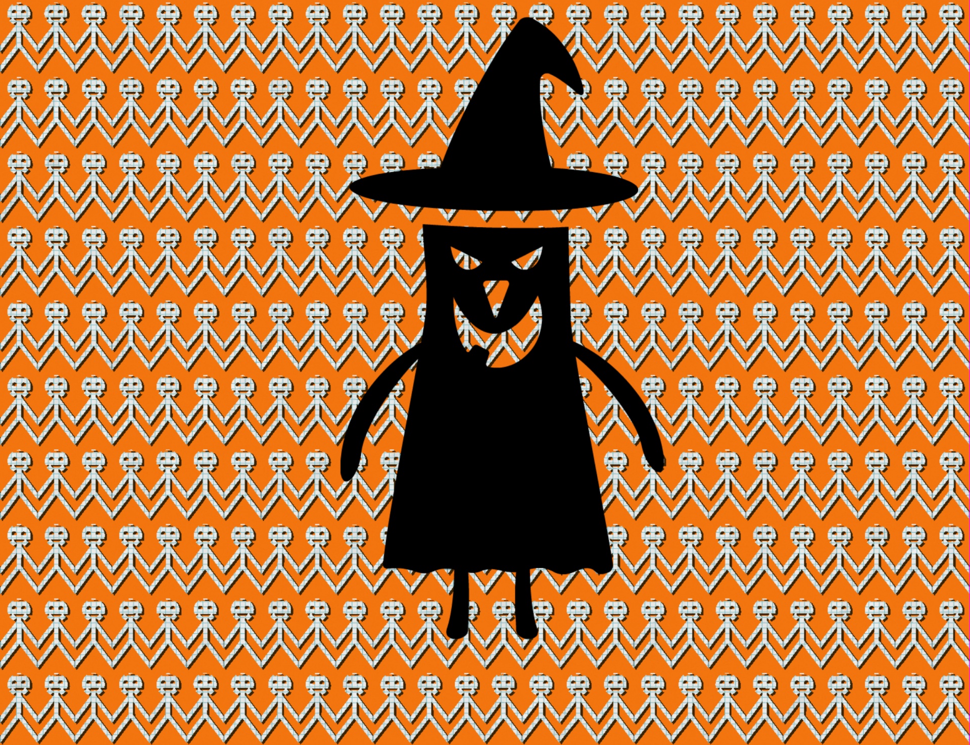 Paper Pumpkin Witch