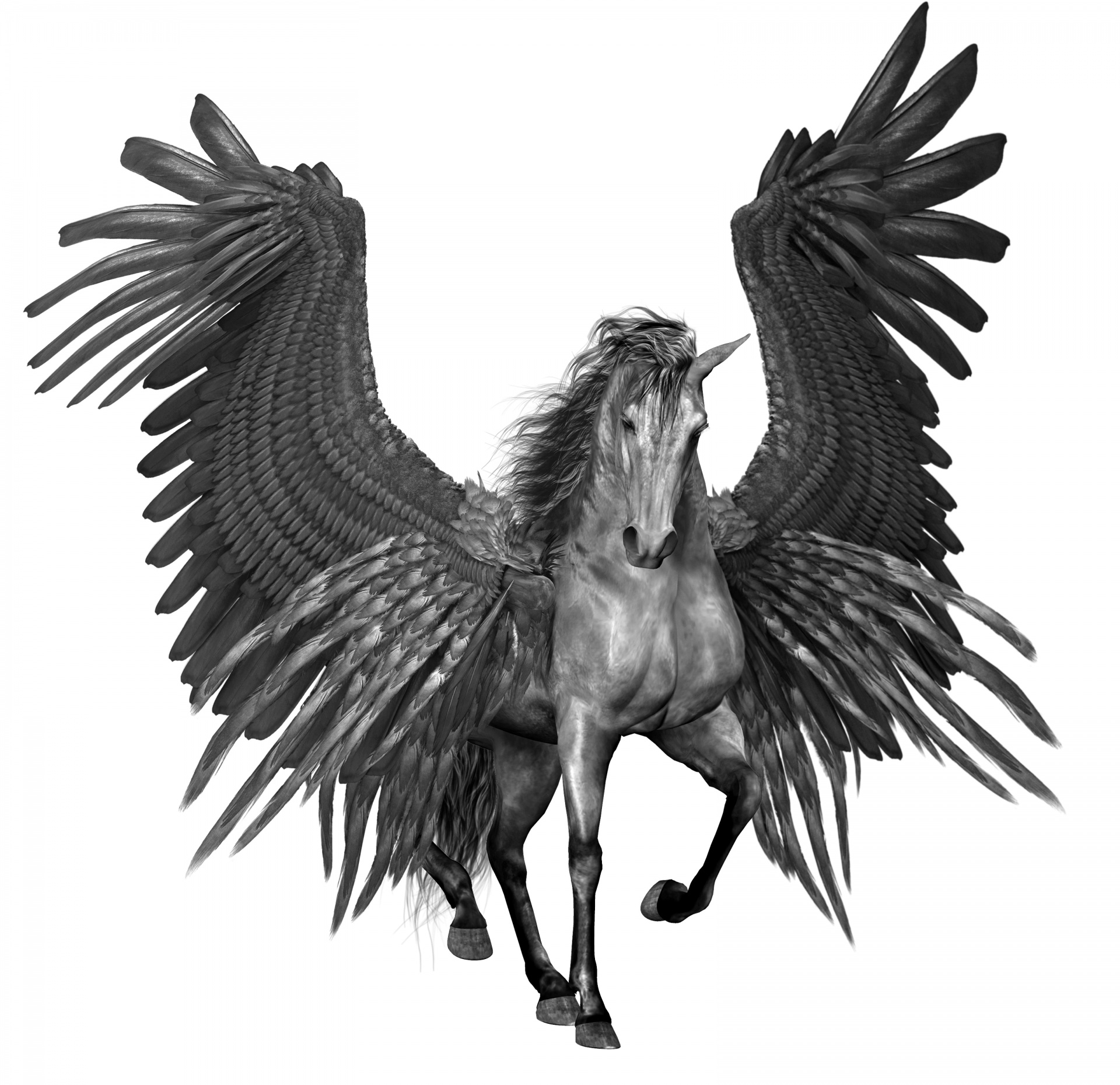 Clipart de cheval ailé Pegasus