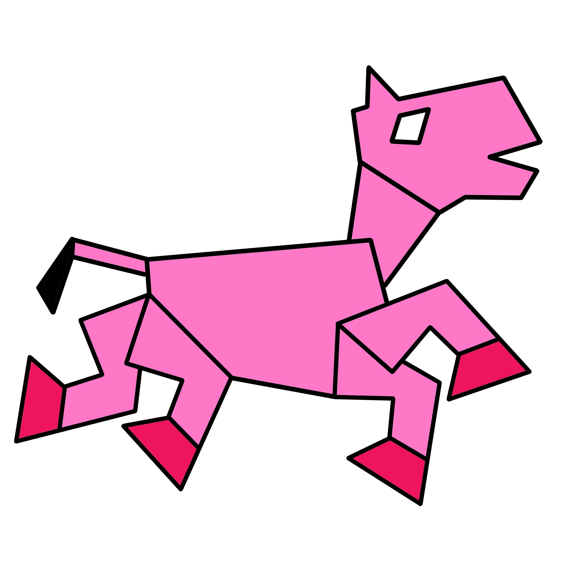 Roze paard