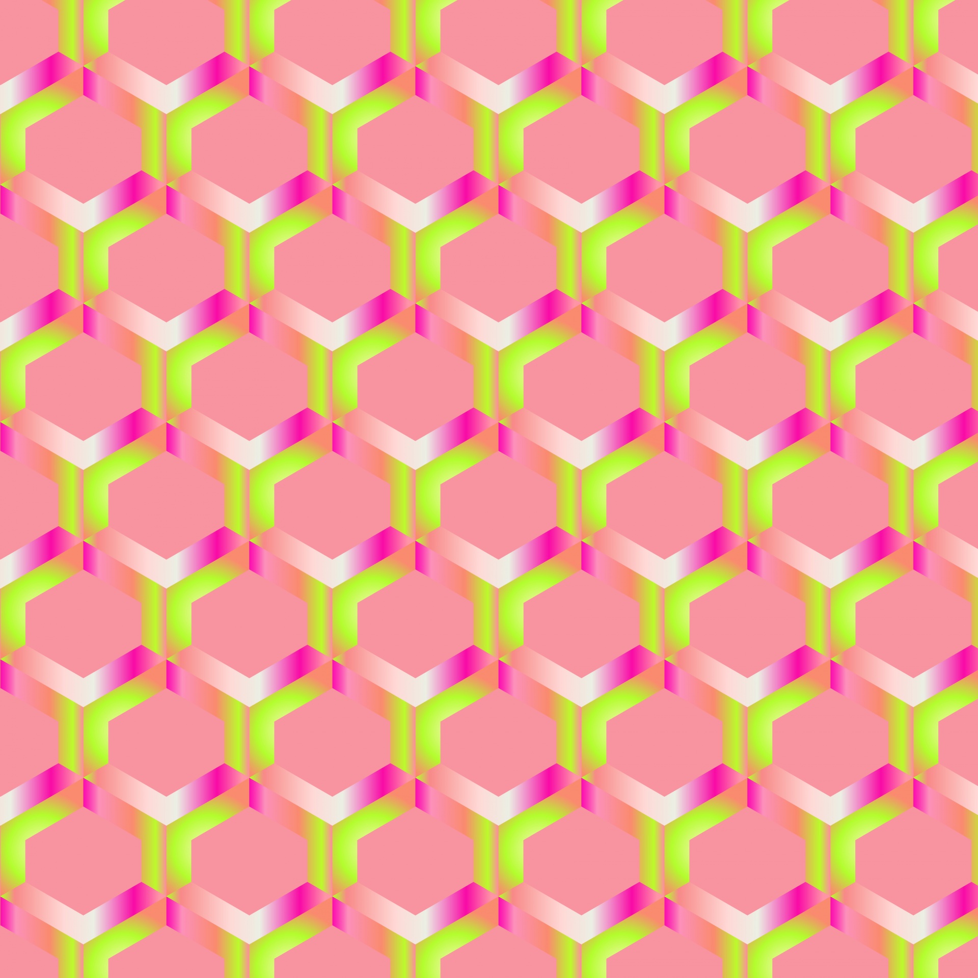 Pink Mint Cheerful Pattern