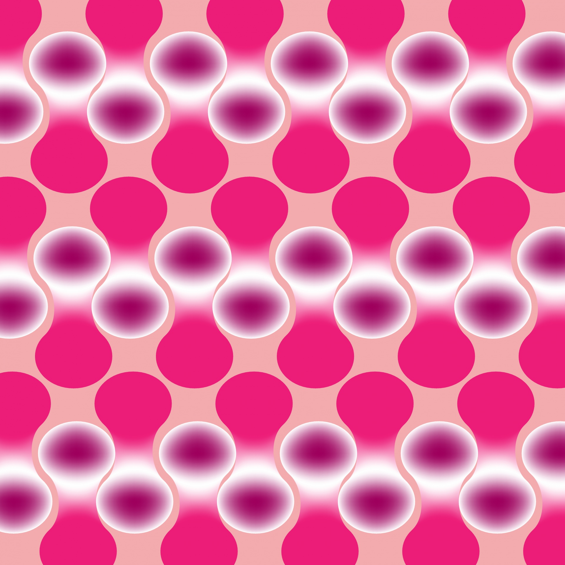 Różowy wzór połączonych kręgów