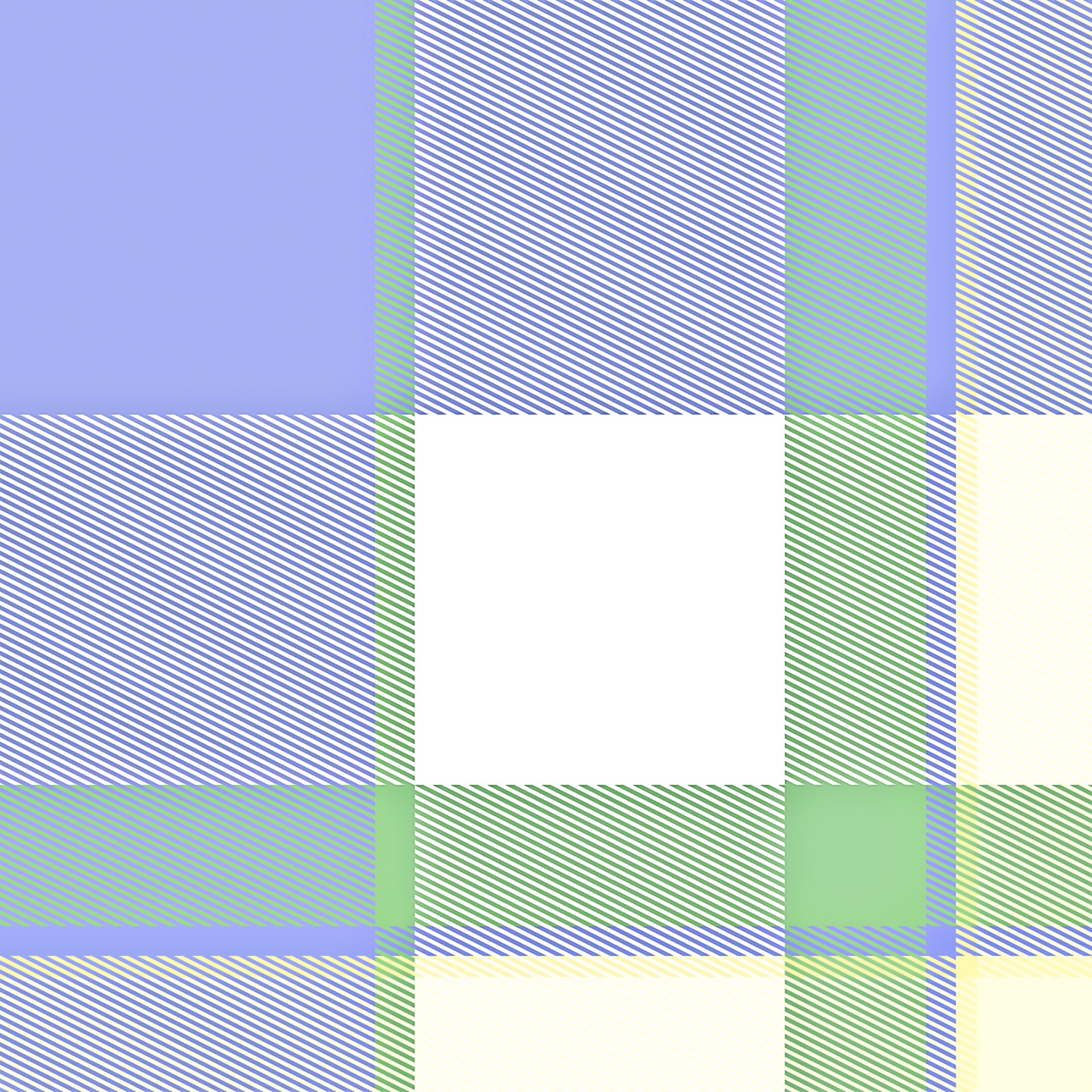 Geruit patroon in blauw en groen
