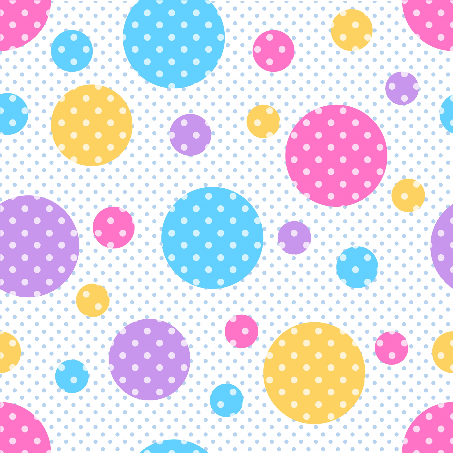 Polka Dots Färgglada Bakgrund