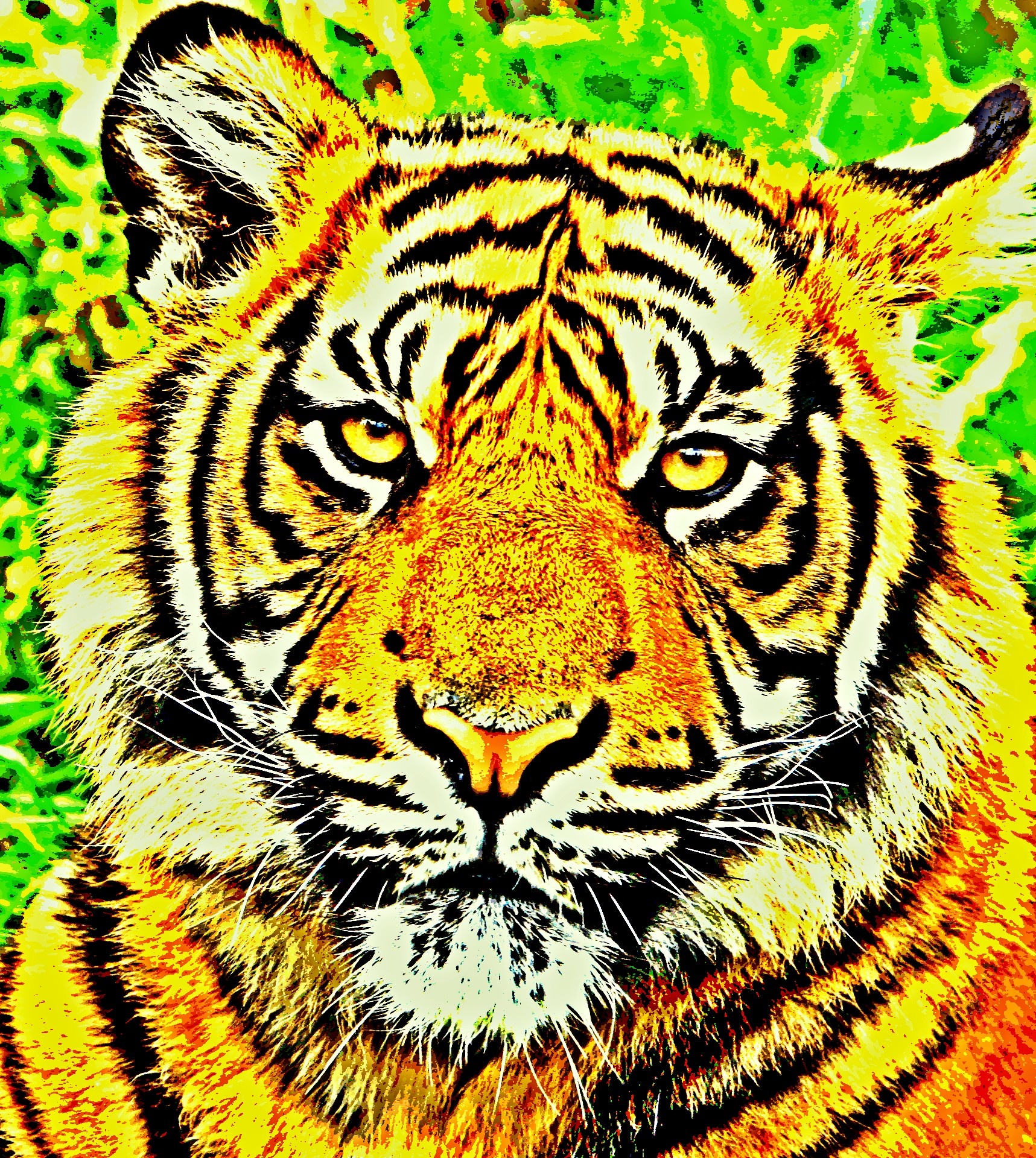 Posterization Tiger