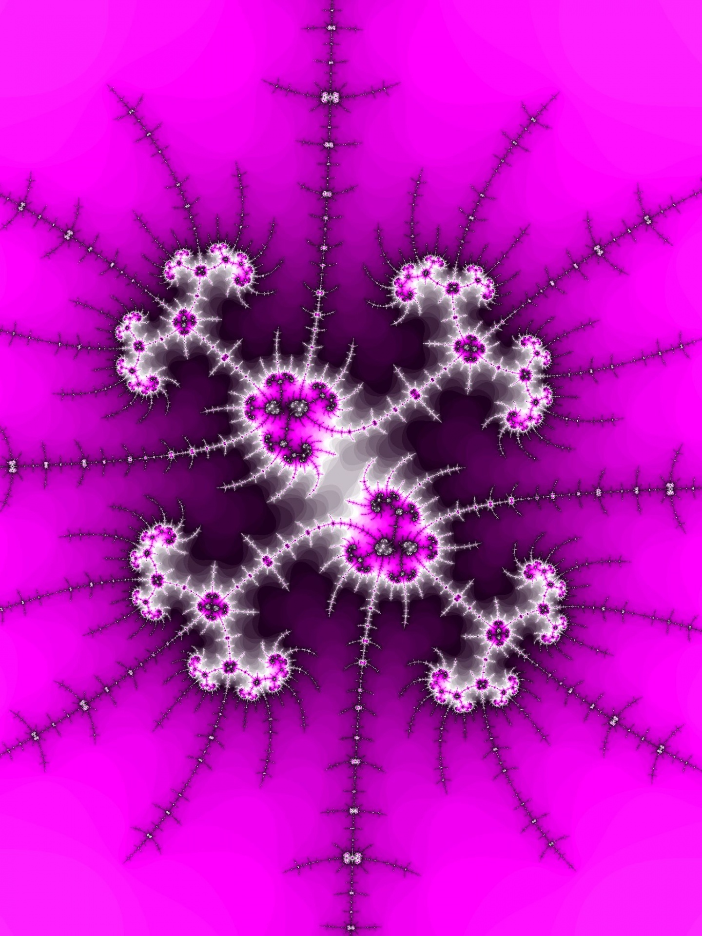 紫色的分形螺旋