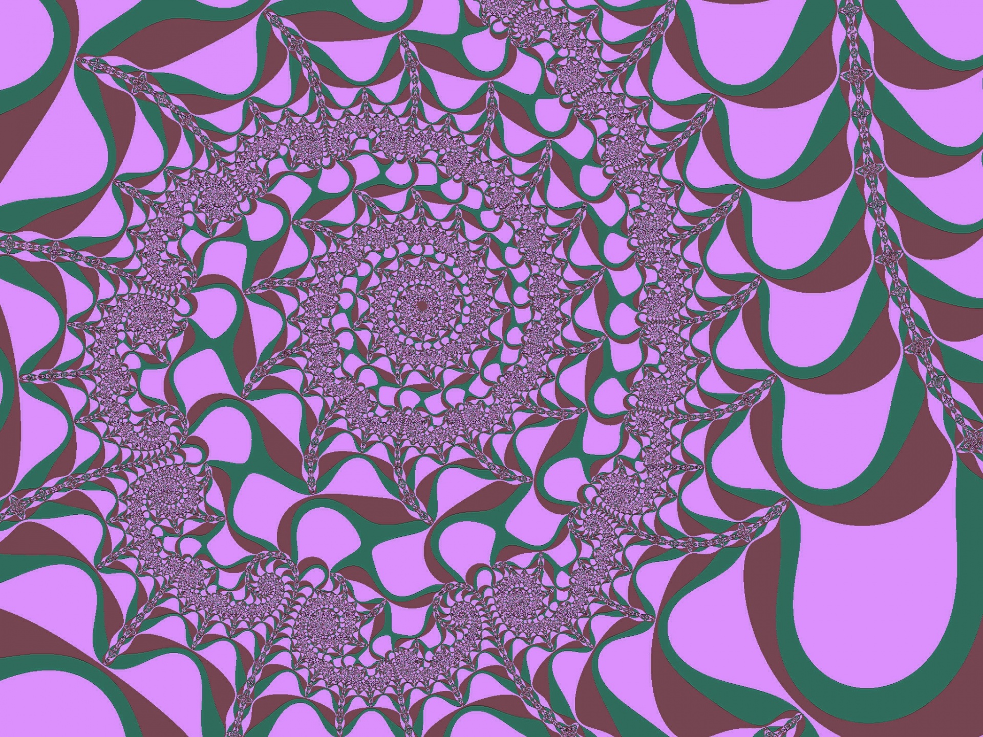 Paarse fractal spiraal