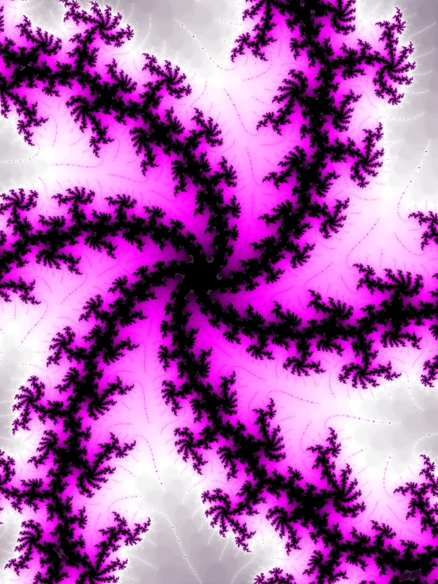 Paarse fractal spiraal