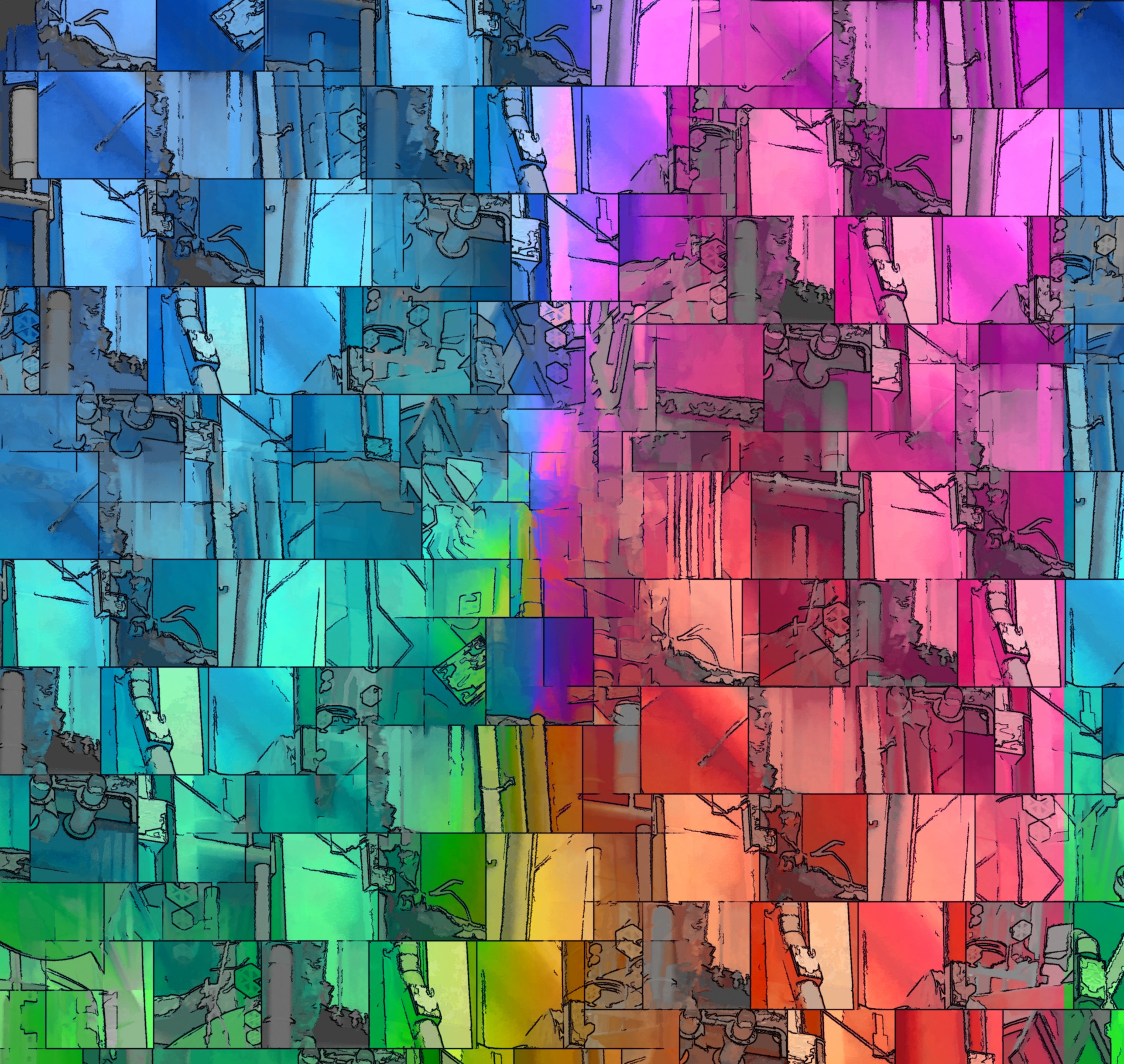 Rainbow Square abstracte achtergrond