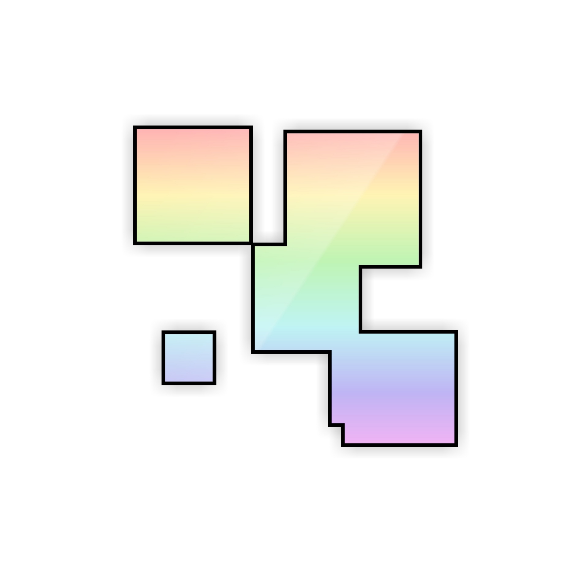 Regenboog vierkanten