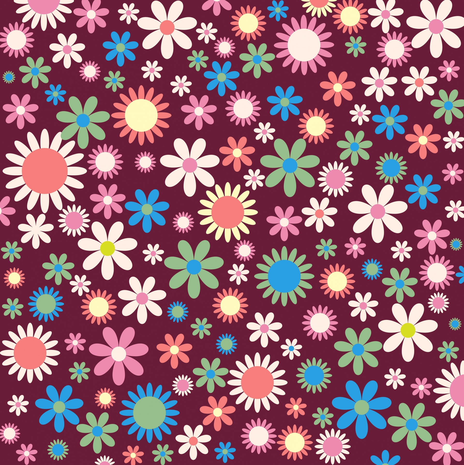 Retro Floral Background Pattern
