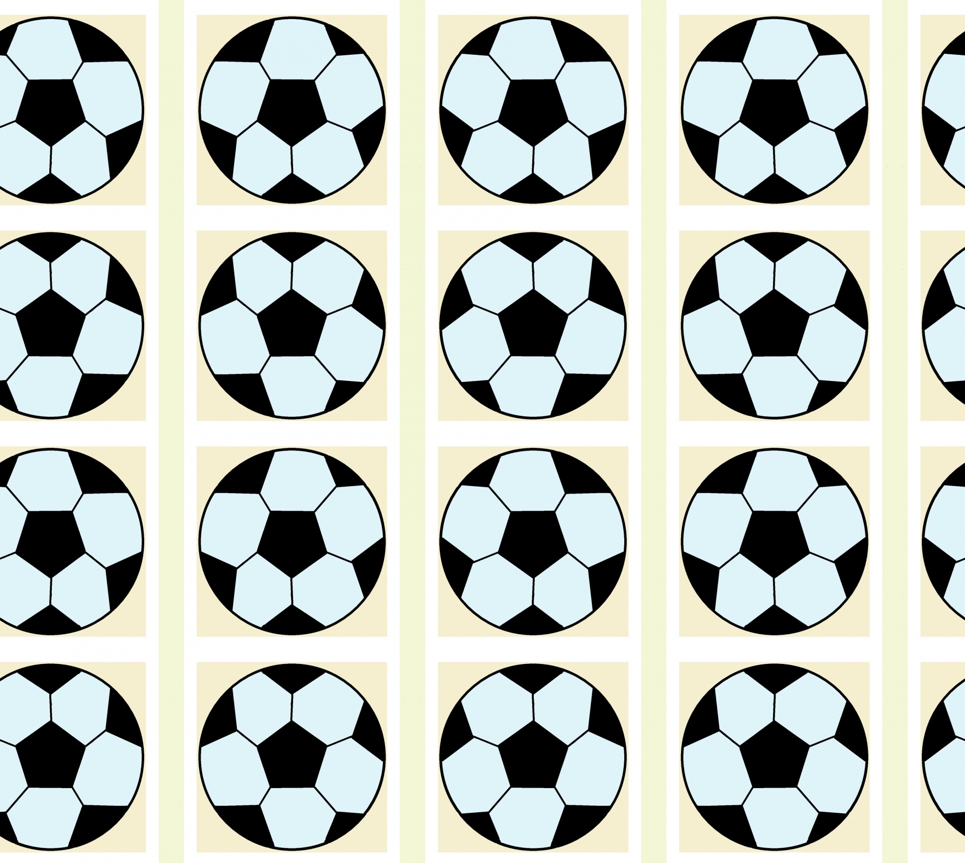 Naadloos patroon met voetbalballen