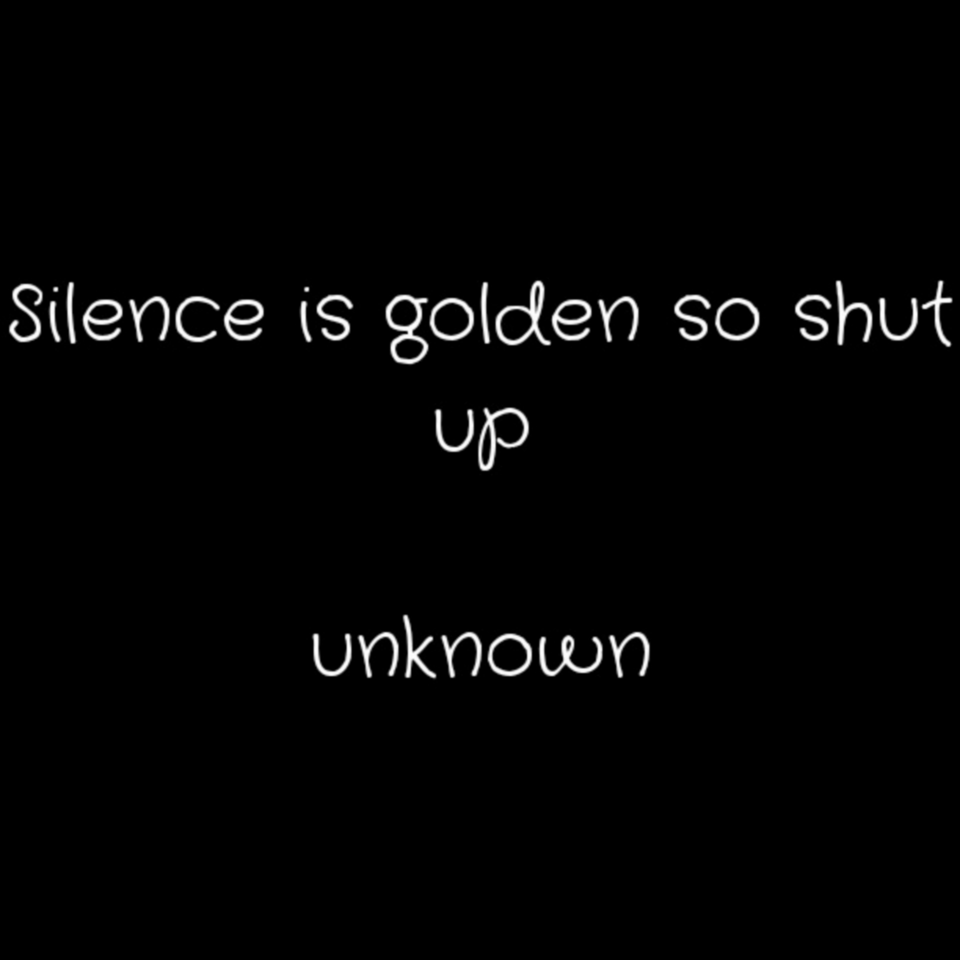 Zwijgen is goud