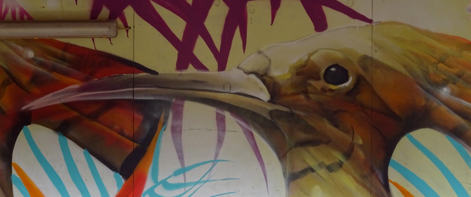 Street Art Bird schilderij