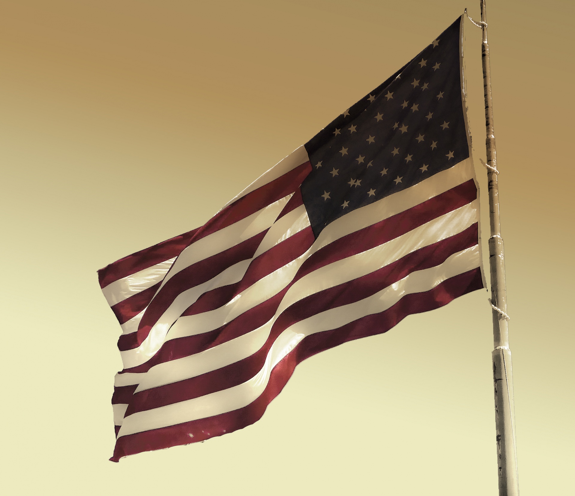 Sunrise Amerikaanse vlag achtergrond